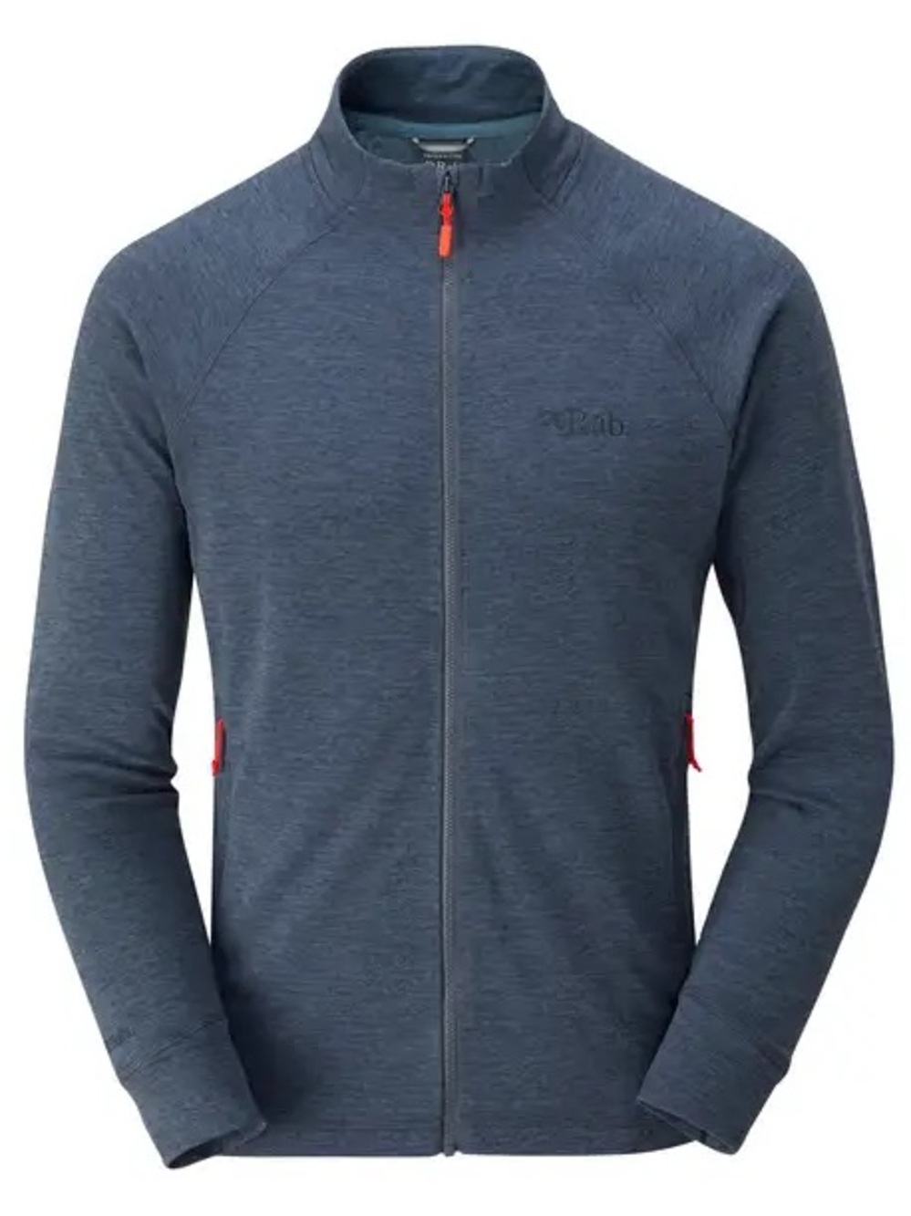RAB Men’s Nexus Full Zip Long Sleeve Fleece Performance Jacket in Steel Sz L